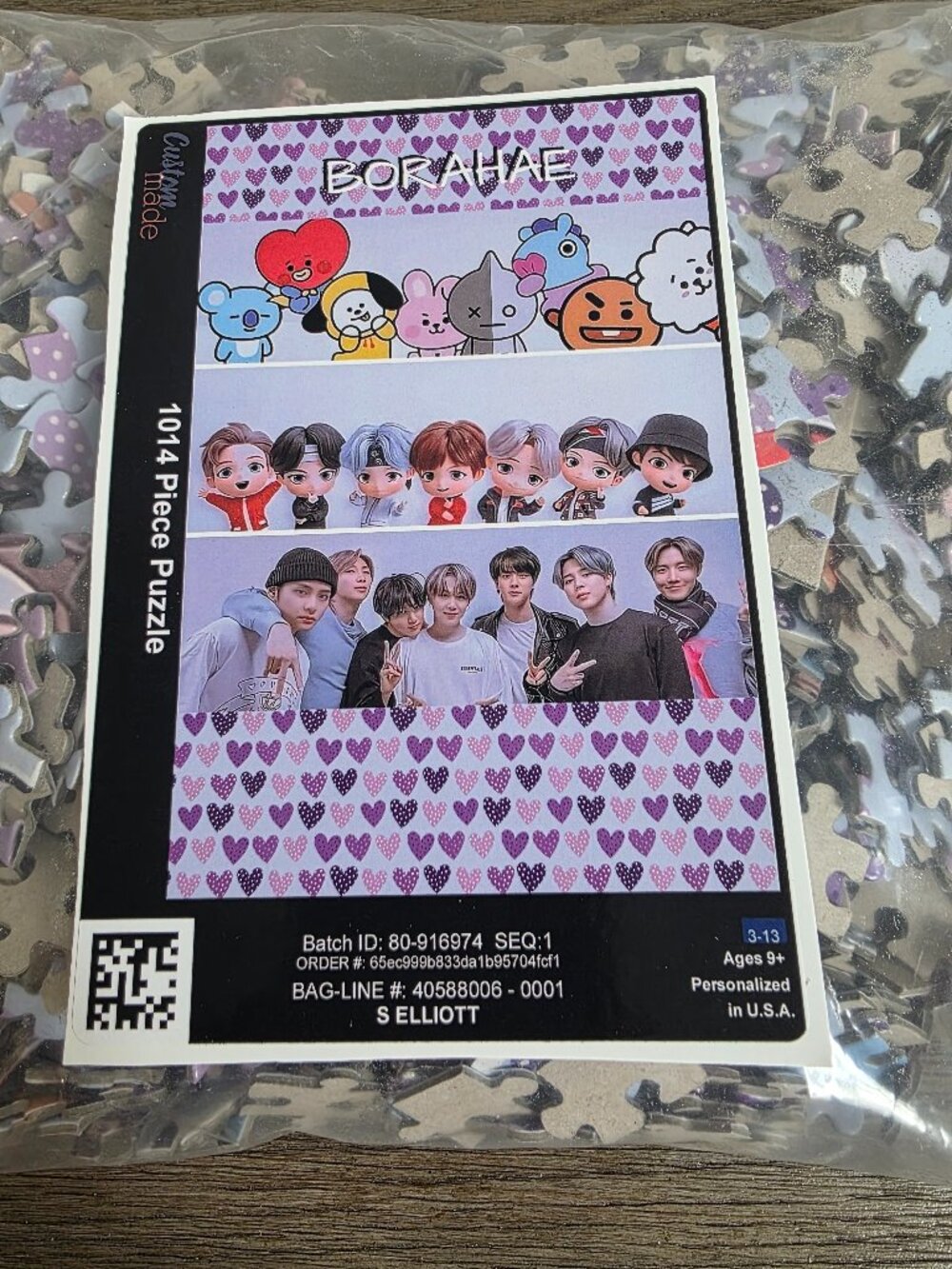 NEW - BTS "BORAHAE" Jigsaw Puzzle - 1014 Pieces